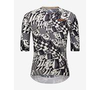 Santini 60 Years Of Cycling Jersey short sleeve white black - Slim Fit - S