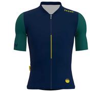 Santini Allez Le Maillot Jaune Short Sleeve Jersey Blue L Men