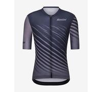 Santini Astro Jersey short sleeve black dark grey - XL