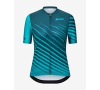 Santini Astro Jersey short sleeve green Women - XS