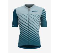 Santini Astro Jersey short sleeve turquoise blue - S
