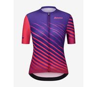 Santini Astro Short Sleeve Jersey Violet Pink Women - M