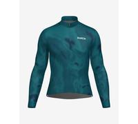 Santini Bianchi Milano Classic Long Sleeve Jersey Turquoise Blue - S