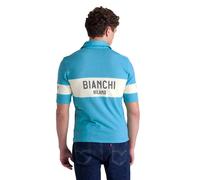 Santini Bianchi Milano Retro 2025 Short Sleeve Polo S Light Blue