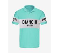Santini Bianchi Milano Retro Polo shirt short sleeve sky blue - S