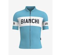 Santini Bianchi Retro Jersey short sleeve sky blue - XXL
