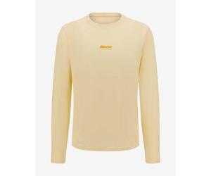 Santini Brand long sleeve jersey light yellow - M