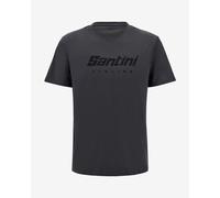 Santini Logo Short Sleeve T-shirt Grey XS XS Grey