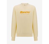 Santini Brand Sweatshirt light yellow orange - M
