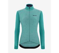 Santini Colore Puro Long Sleeve Jersey Light Blue Women - Slim Fit - XXS