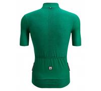 Santini Colore Puro Short Sleeve Jersey Green - Slim Fit - XS