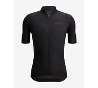 Santini Colore Puro Short Sleeve Jersey Jet Black - Slim Fit - XS