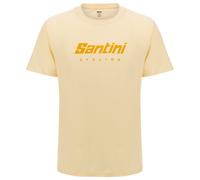 Santini Short Sleeve T-shirt Beige XL XL Cream