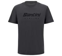 Santini - Coloured Branded T-Shirt - T-shirt size XXL, grey