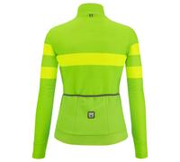 Santini Coral Bengal Thermal Long Sleeve Jersey 2XS Green Fluo