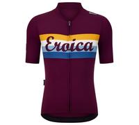 Santini Eroica Timo Short Sleeve Jersey Purple XL Men XL Bordeaux