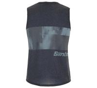 Santini Forza Indoor Collection Sleeveless T-shirt 2XL Navy Blue / Grey