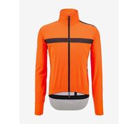 Santini Guard Neos Waterproof Light Jacket Fluorescent Orange - Slim Fit - M