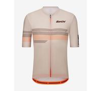 Santini Idea Jersey short sleeve beige orange - L