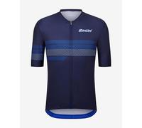 Santini Idea Short Sleeve Jersey Blue S Men