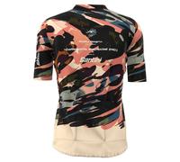 Santini La Vuelta Cuitu Negru Short Sleeve Jersey 3XL Print