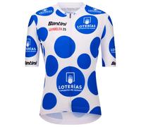 Santini - La Vuelta Polka Dot Jersey - Cycling jersey size XL, blue