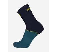 Santini Le Maillot Jaune Allez Socks navy blue turquoise - XL-XXL
