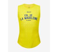 Santini Maillot Jaune Col De La Madeleine 2025 Sleeveless Base Layer Yellow XS Men,Women