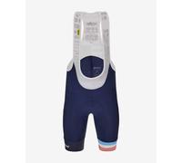 Santini Le Maillot Jaune Mont Ventoux Bib Shorts navy blue off-white grey - L