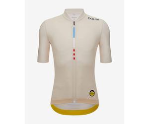 Santini Le Maillot Jaune Mont Ventoux Short Sleeve Jersey White Cream - Slim Fit - XXL
