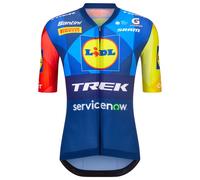 Santini Lidl Trek Team Original 2026 Short Sleeve Jersey Blue XL Men XL Print