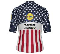Santini Lidl Trek Usa National Champion Short Sleeve Jersey Multicolor M Men M Multicolor