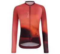 Santini - Luce Long Sleeve Jersey - Cycling jersey size XL, red