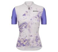 Santini Marble Slim Fit Short Sleeve Jersey L Periwinkle