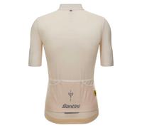 Santini Le Maillot Jaune Mont Ventoux Short Sleeve Jersey White Cream - Slim Fit - L