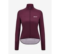Santini Nebula Burgundy Windbreaker Light Jacket Women - Classic Cut - L