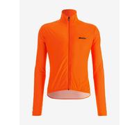 Santini Nebula Light Windbreaker Jacket Fluorescent Orange - Classic Cut - M