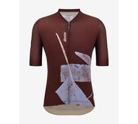 Santini Note Short Sleeve Jersey Burgundy Red - S