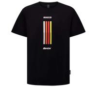 Santini Pirelli Tape Short Sleeve T-shirt M Black