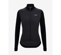 Santini Pure Long Sleeve Jersey Black Women - Classic Cut - XS