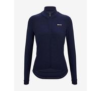 Santini Pure Long Sleeve Jersey Navy Blue Women - Classic Fit - L
