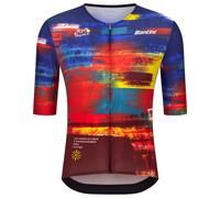 Santini - TDF Arrivée Dash Jersey - Cycling jersey size S, red