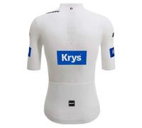 Santini Tour De France Official White 2025 Short Sleeve Jersey White 3XL Men 3XL White
