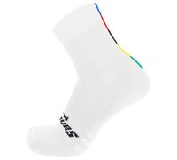 Santini - UCI Official Cycling Socks - Cycling socks size 4-6,5 - EU: 36-39, white