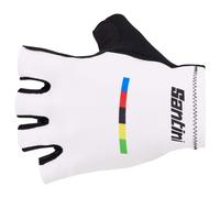 Santini - UCI World Champion Gloves - Gloves size S, white