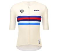 Santini Uci World Champion Britain 2025 Short Sleeve Jersey Beige XL Men,Women