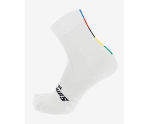 Santini UCI World Champion Socks White - XS-S