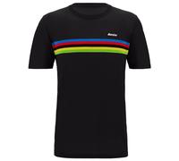 Santini X UCI World Champion short sleeve black rainbow t-shirt - M