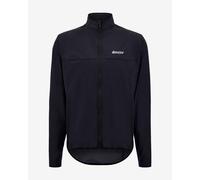 Santini Ventus Windbreaker Jacket Absolute Black - Classic Fit - S