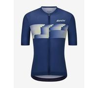 Santini Verve Short Sleeve Jersey Blue S Men